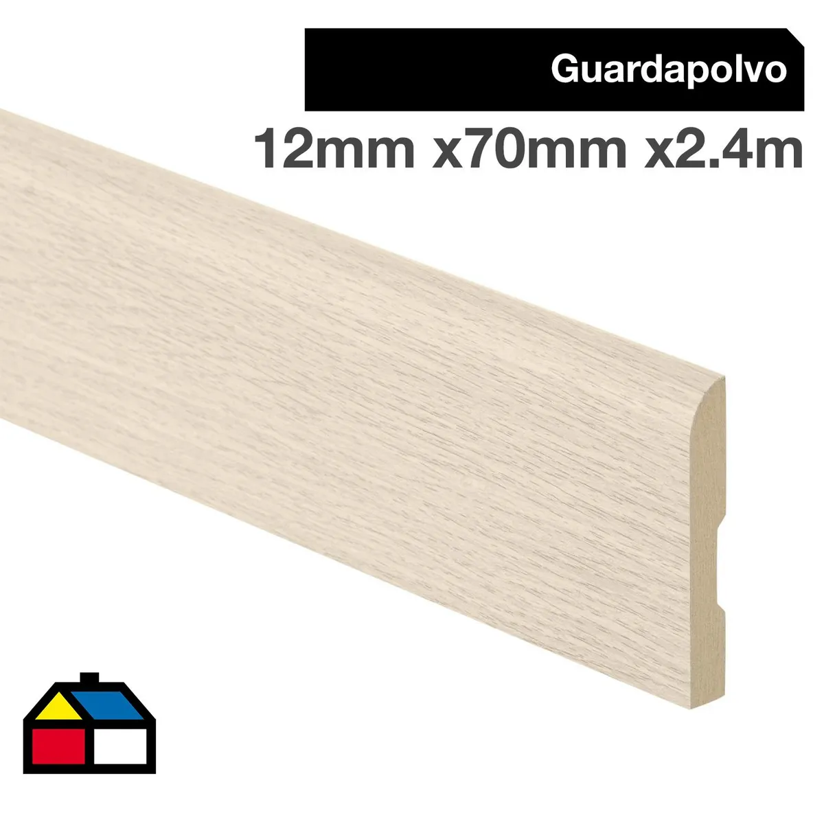 MAFORSA - Pack 4 unidades Guardapolvo MDF Mandala 70 mm 1.2x240 cm