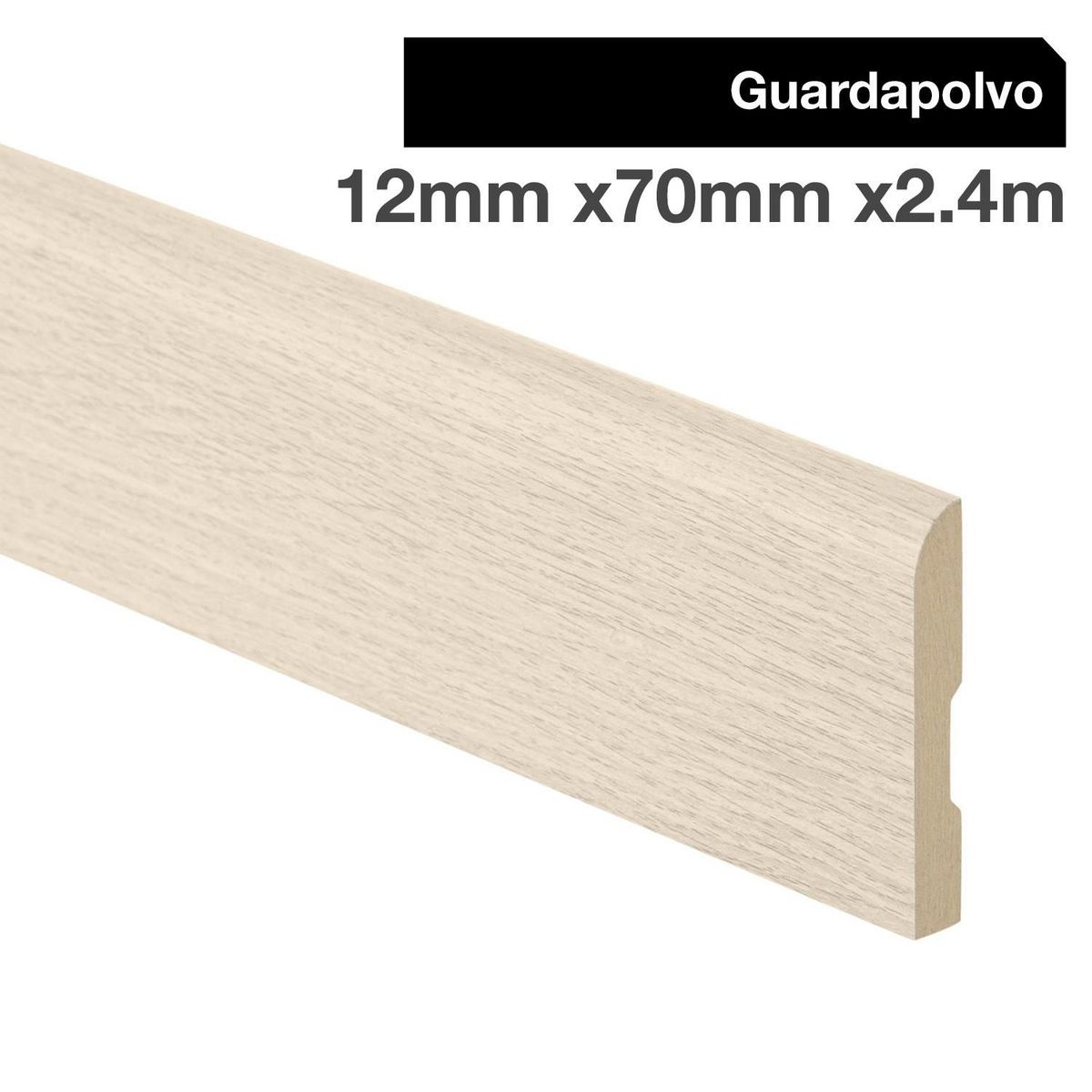 MAFORSA - Pack 4 unidades Guardapolvo MDF Mandala 70 mm 1.2x240 cm