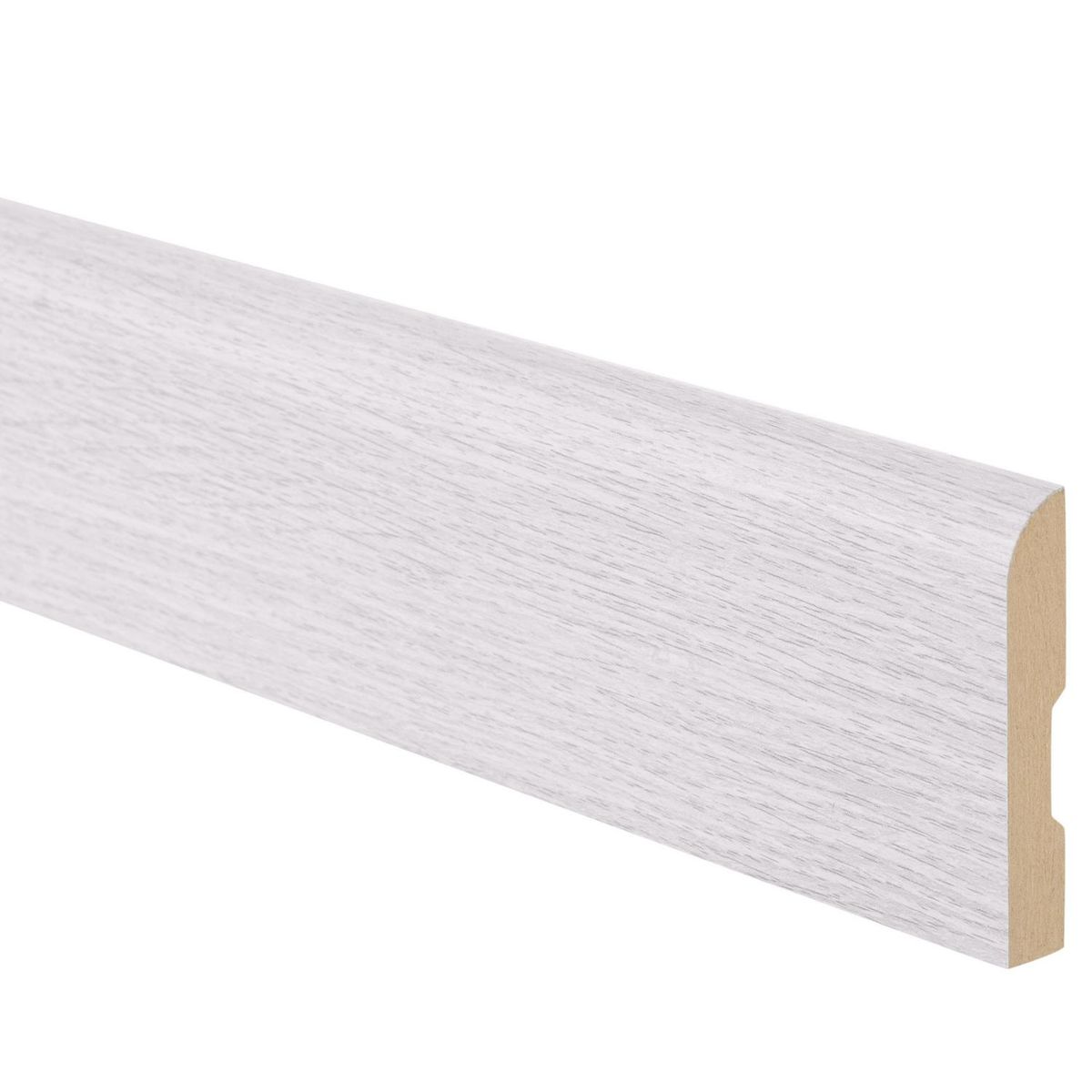 MAFORSA - Pack 4 unidades Guardapolvo MDF Nature White 70 mm 1.2x240 cm