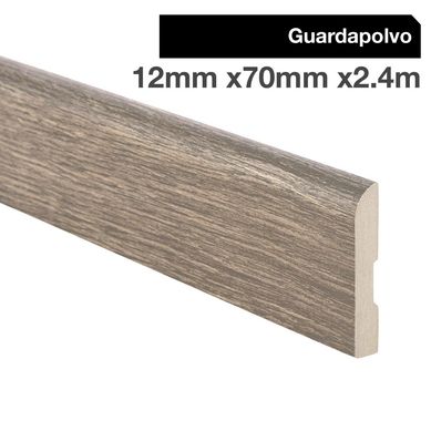 Pack 4 unidades Guardapolvo MDF Pino Champagne 70 mm 12x2.4 m