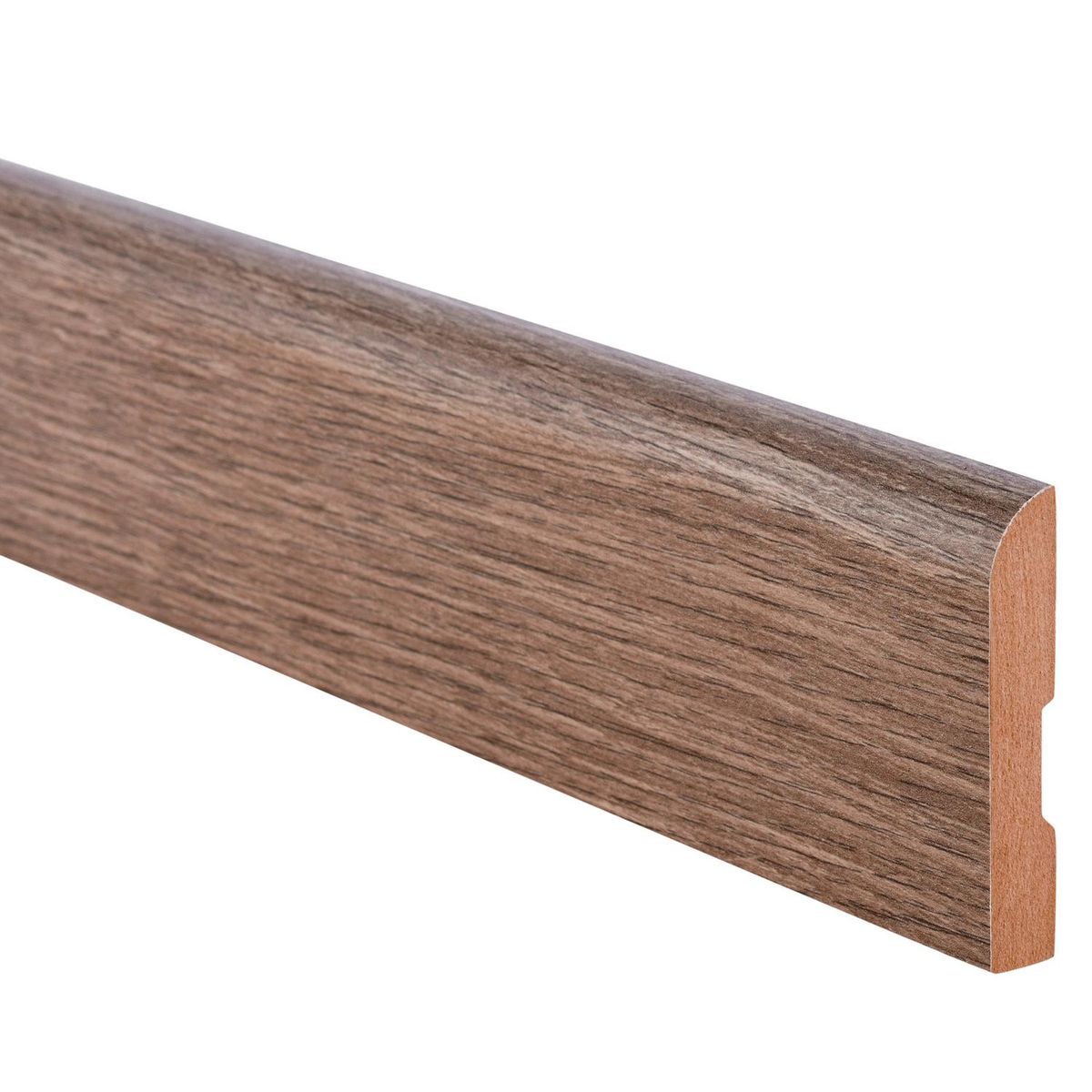 MAFORSA - Pack 4 unidades Guardapolvo MDF Roble Biselado 70 mm 1.2x240 cm