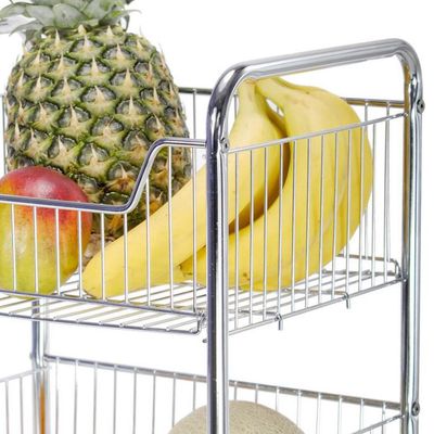 Imagen 2 del producto Frutera 2 canastas 47x32x35 cm cromado