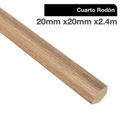 Pack 4 unidades Moldura 1/4 Rodn MDF Abedul New 20 mm 20x2.4 m