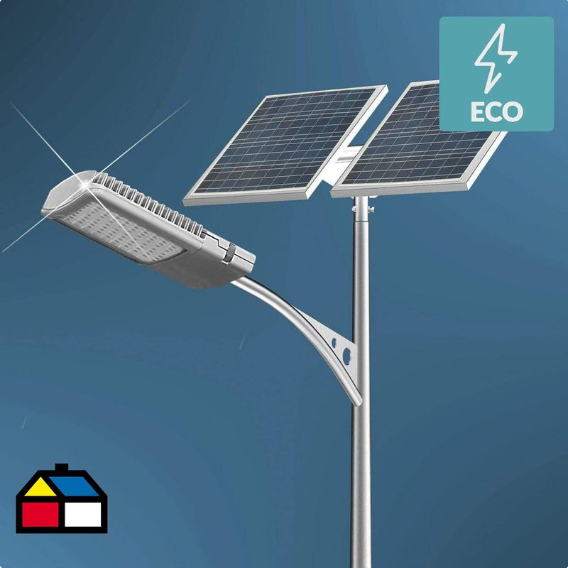 CAXTOR - Kit poste solar 6 m 40W led 12 horas zona centro