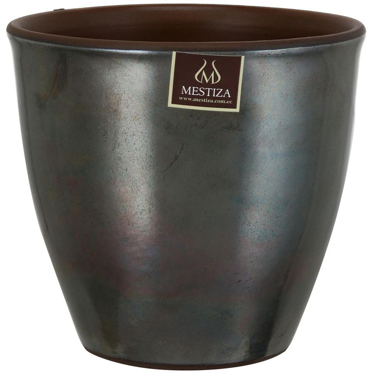 Macetero Zafiro 17 cm platino