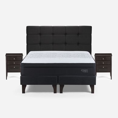Cama europea TEMPO 2 plazas  + Muebles