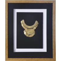 Cuadro joya dorado marco dorado 37,5x44,5x3 cm