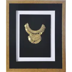 RONDA - Cuadro joya dorado marco dorado 37,5x44,5x3 cm