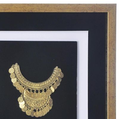 Imagen 2 del producto Cuadro joya dorado marco dorado 37,5x44,5x3 cm