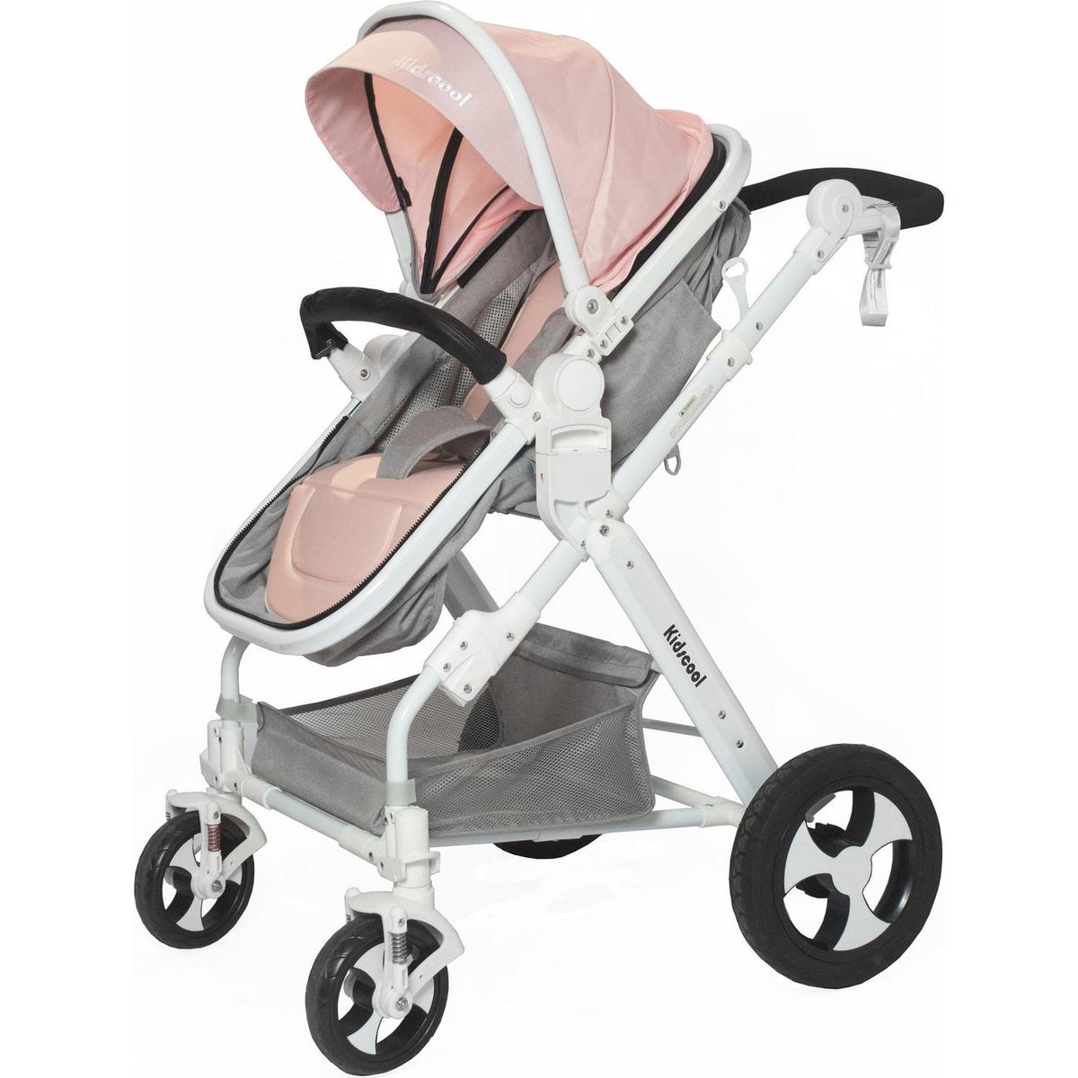 KIDSCOOL - Coche cuna de paseo rosado