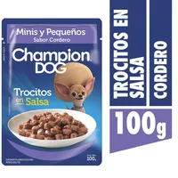 Alimento húmedo raza pequeña cordero 100 gr