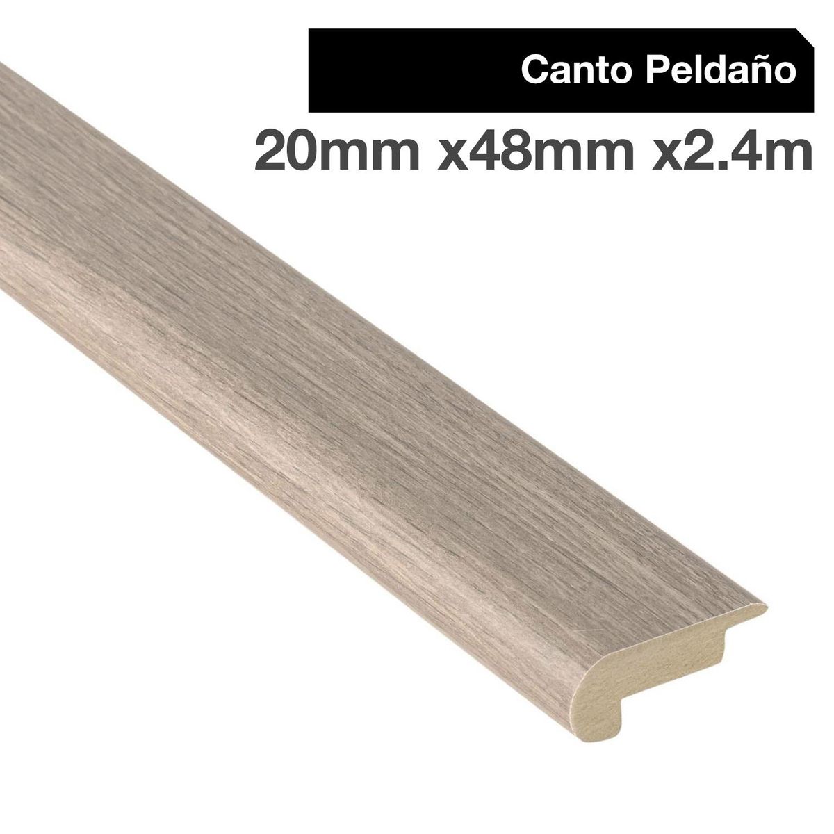 MAFORSA - Pack 2 unidades Canto Peldaño MDF Kobe Latte 48 mm 2x240 cm