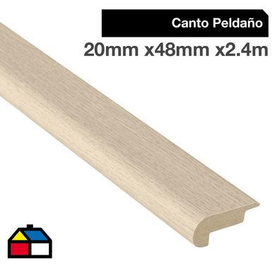 Pack canto peldao MDF mandala 20x48 mm x 2,40 m - 2 unidades