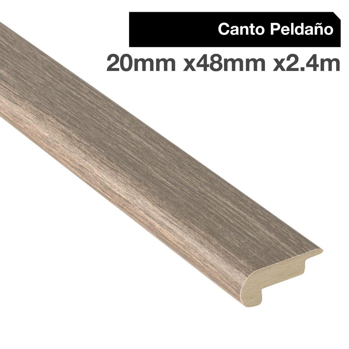 MAFORSA - Pack 2 unidades Canto Peldaño MDF Pino Champagne 48 mm 2x240 cm
