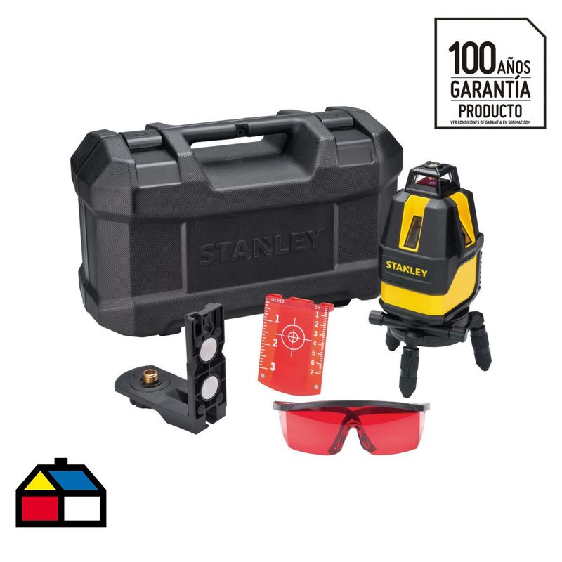 STANLEY - Kit nivel laser multilínea 360° con baterías