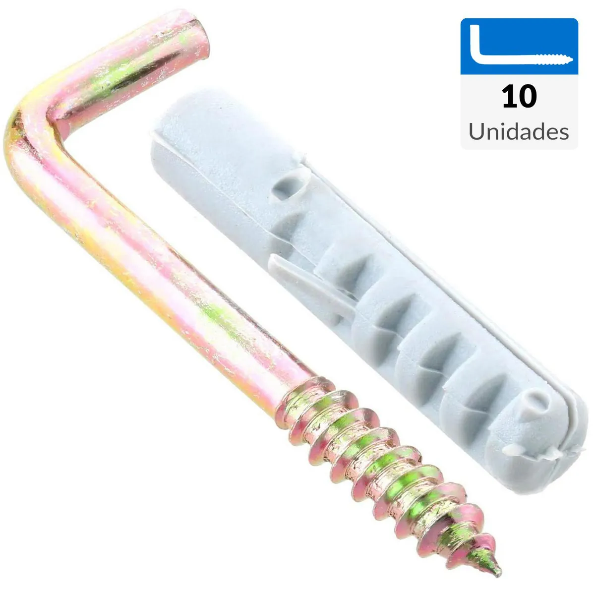 RH - Tornillo Escuadra Cabeza Phillips Concreto 1-1/2 " 6 mm 10 unidad(es)