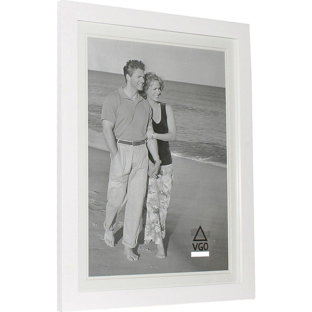 VGO - Marco de Foto 30x40 cm Blanco Madera
