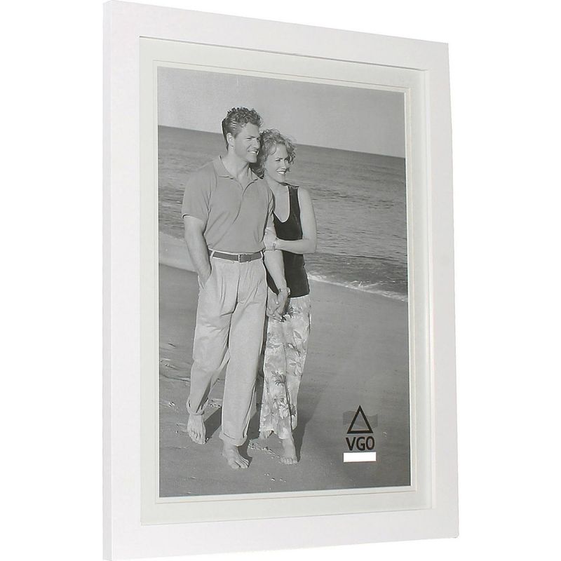 VGO - Marco de Foto 30x40 cm Blanco Madera