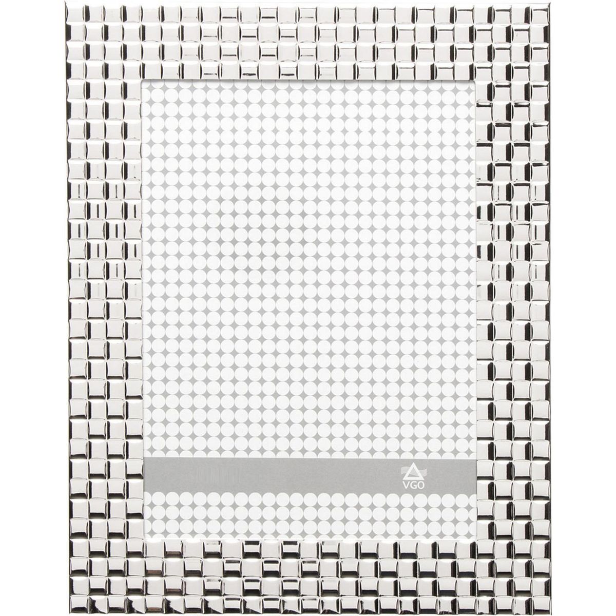 VGO - Marco de Foto Cuadrille 15x20 cm Plateado 