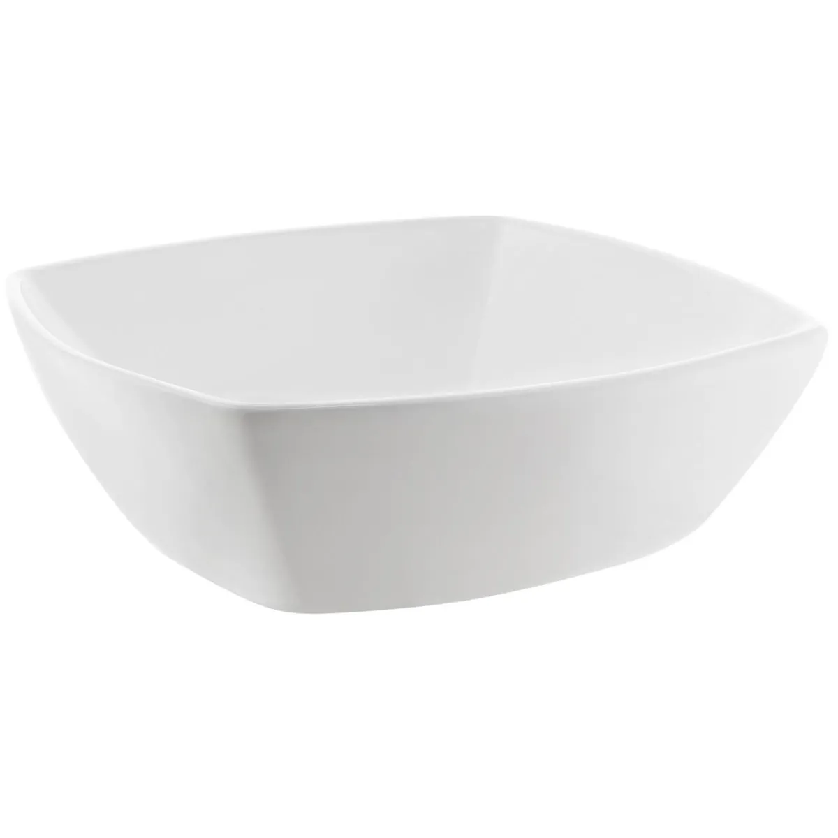 DOMSA - Lavamanos Sobrepuesto Forma Cuadrada Loza 42x13x42 cm Blanco