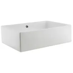 DOMSA - Lavamanos Sobrepuesto Forma Rectangular Loza 51x15.5x36 cm Blanco