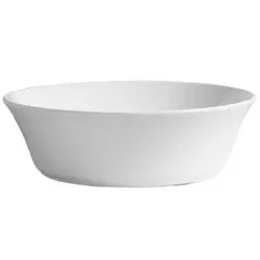 DOMSA - Lavamanos Sobrepuesto con Forma Redonda Loza 42x12.5x42 cm Blanco