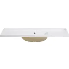 DOMSA - Cubierta Vanitorio Forma Rectangular Loza 120x19x47 cm Blanco