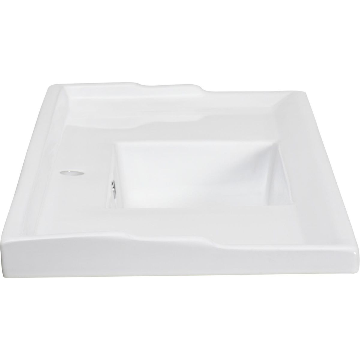 DOMSA - Cubierta Vanitorio Forma Rectangular Loza 120x19x47 cm Blanco