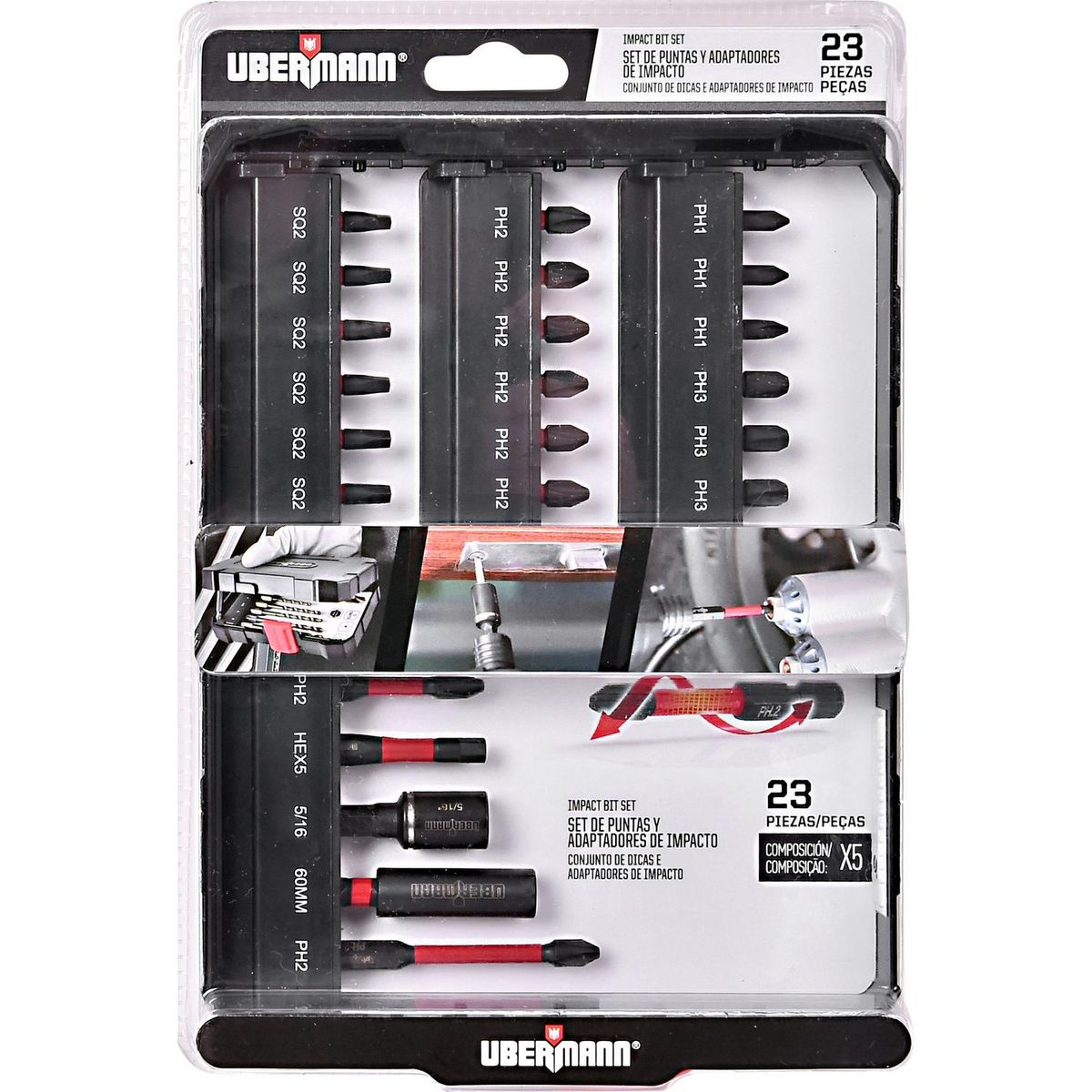 UBERMANN - Set 23 piezas + puntas ubermann