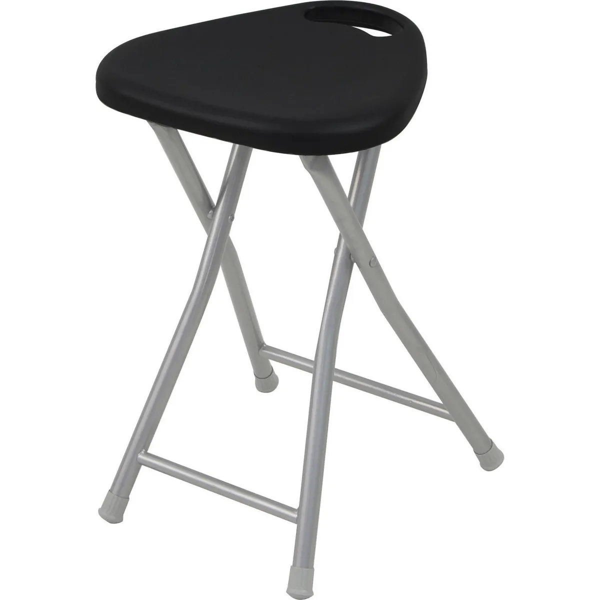 CASA BONITA - Banco Plegable con Asa Negro 45x30x31 cm