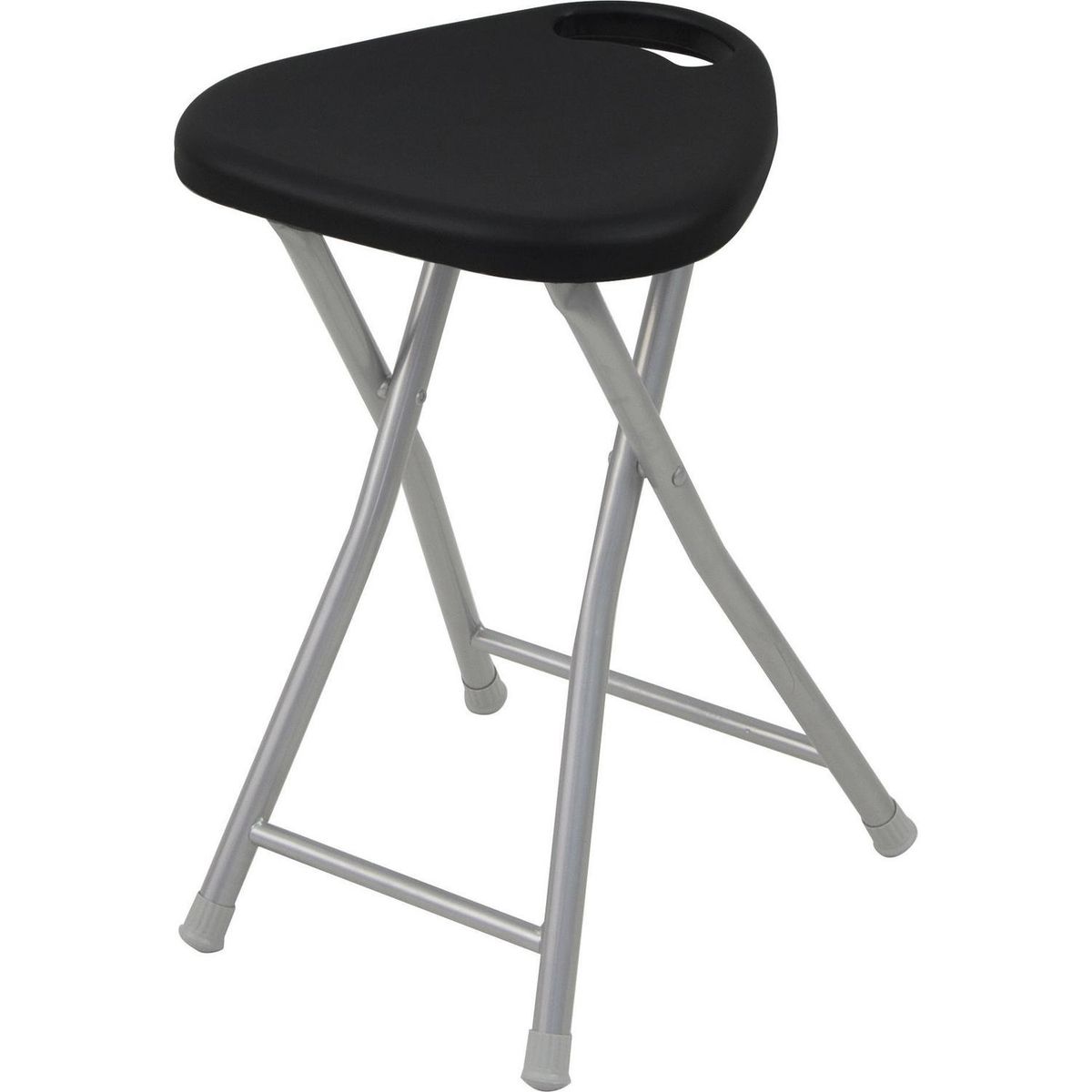 CASA BONITA - Banco Plegable con Asa Negro 45x30x31 cm