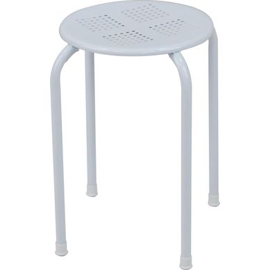 Banco perforado 30x30x45 cm blanco