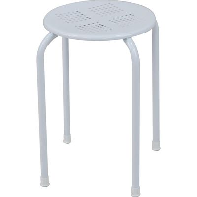 Imagen 2 del producto Banco Perforado Blanco 45x30x30 cm