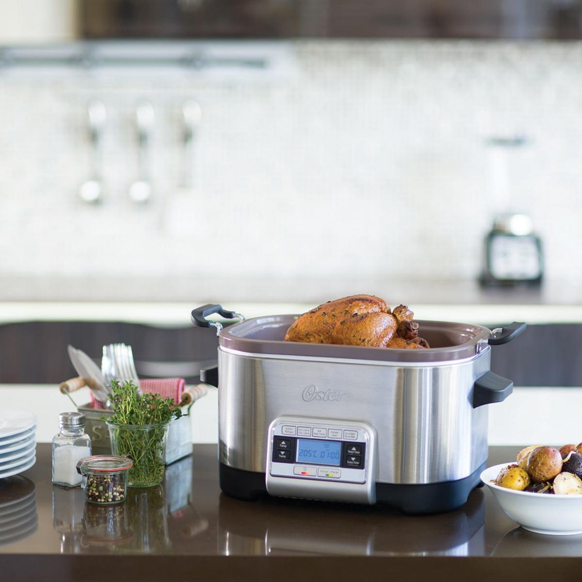 OSTER - Sistema de cocina 5 en 1 y Revestimiento Bioceramic