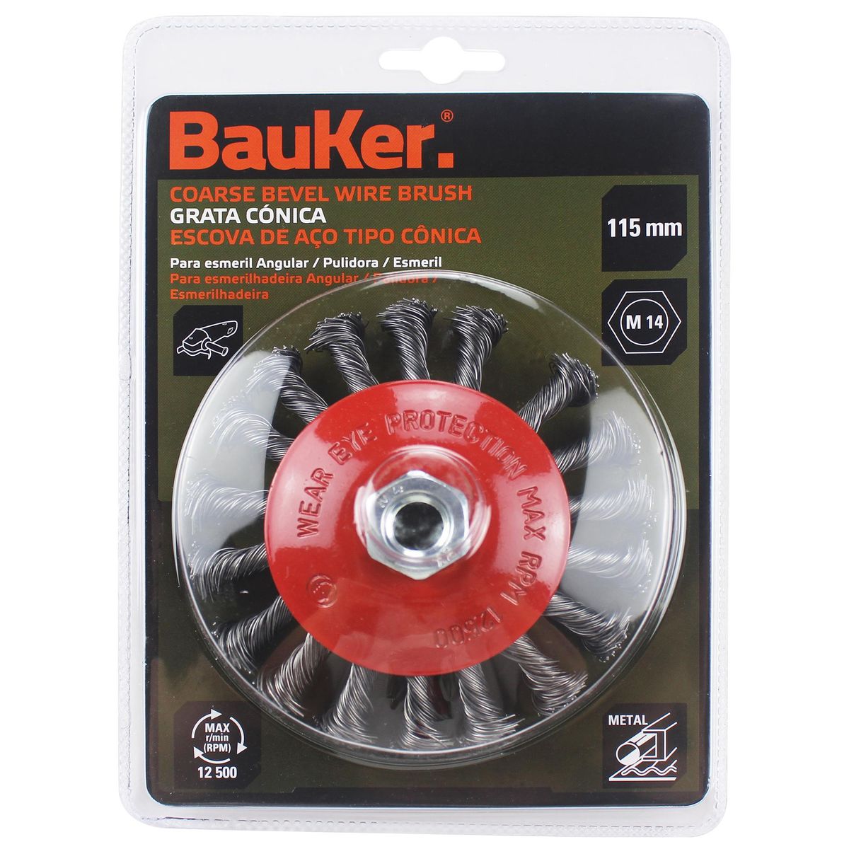 BAUKER - Grata de acero 4 pulgadas