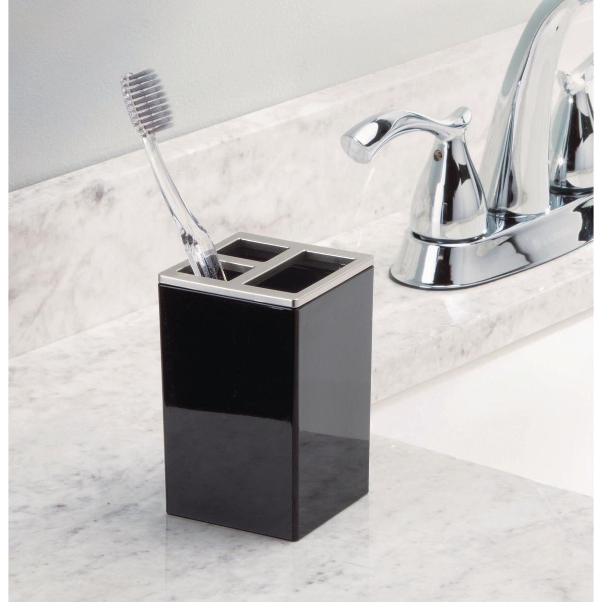 IDESIGN - Portacepillo clarity black