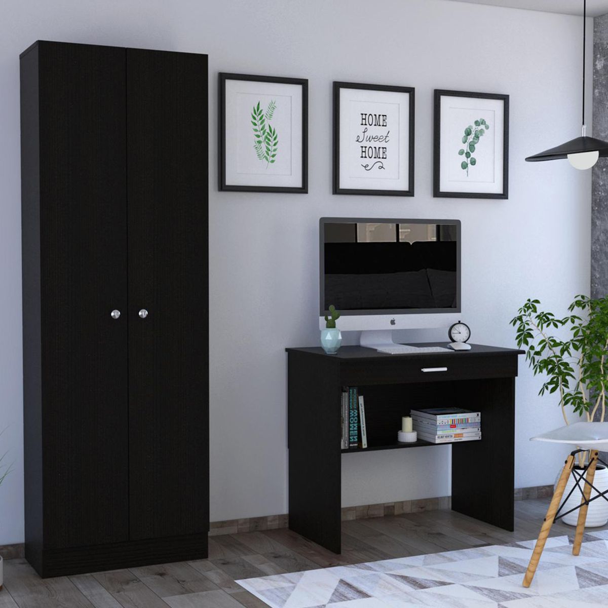 TUHOME - Set escritorio + clóset wengue