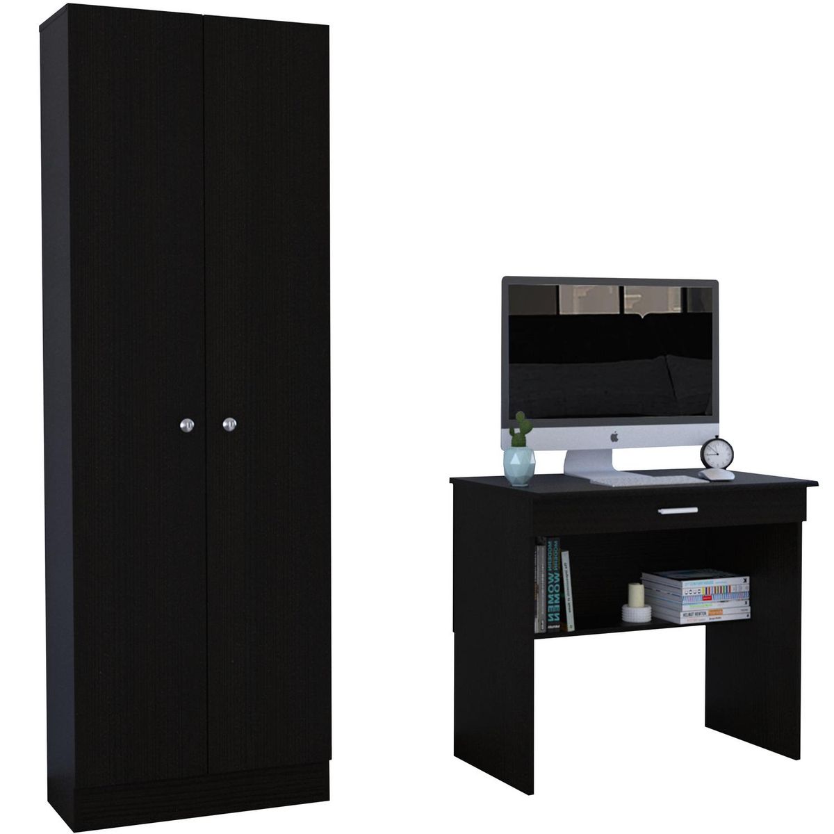 TUHOME - Set escritorio + clóset wengue