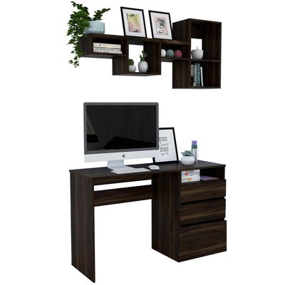 Imagen 2 del producto Set Escritorio + Repisa Habano