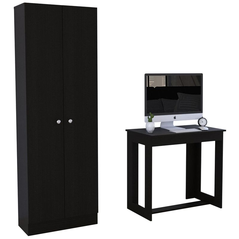 TUHOME - Set escritorio + clóset wengue