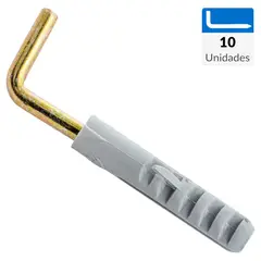 RH - Tornillo Escuadra Cabeza Phillips Concreto 1 " 10 mm 10 Unidades