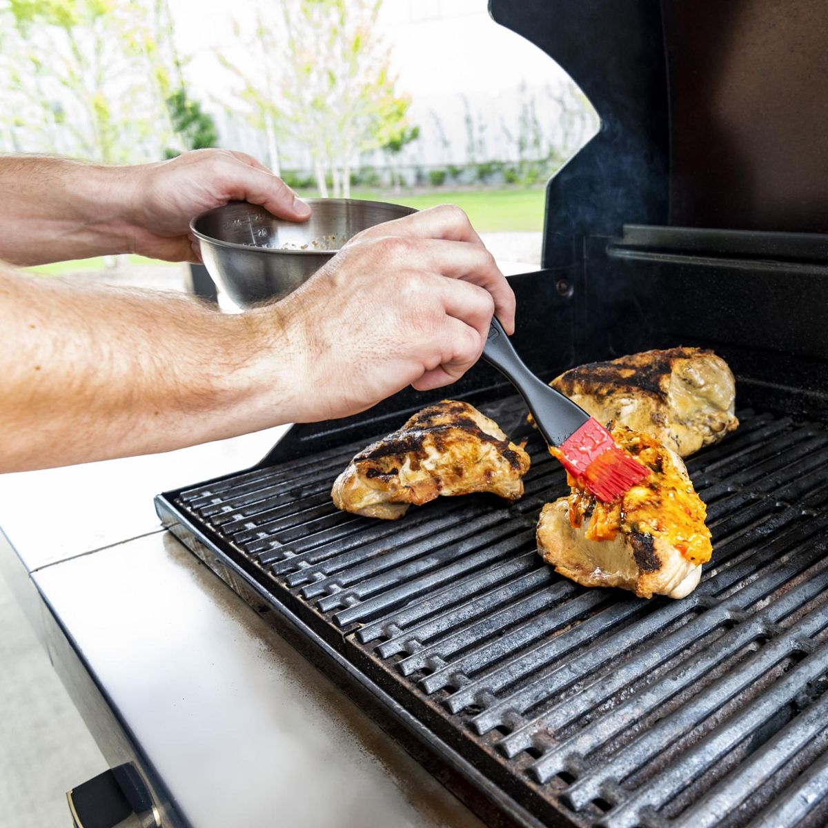 CHAR BROIL - Brocha + Olla Aliño