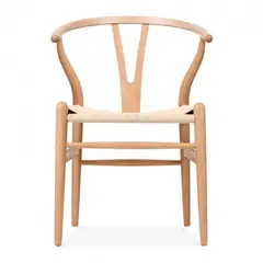 DE PIES A CABEZA - Silla Wishbone Beige 76x56x52 cm