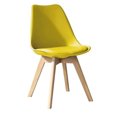 Imagen 2 del producto Silla Tulipán Amarillo 82x42x56 cm