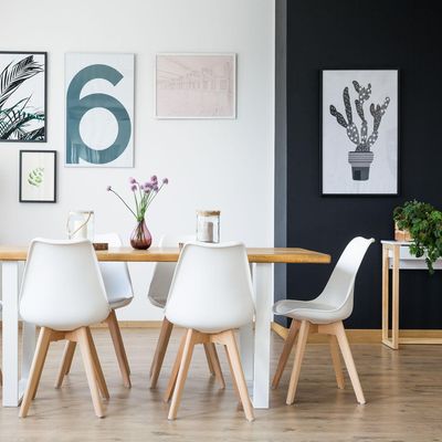 Imagen 2 del producto Silla Tulipán Blanco 82x42x56 cm