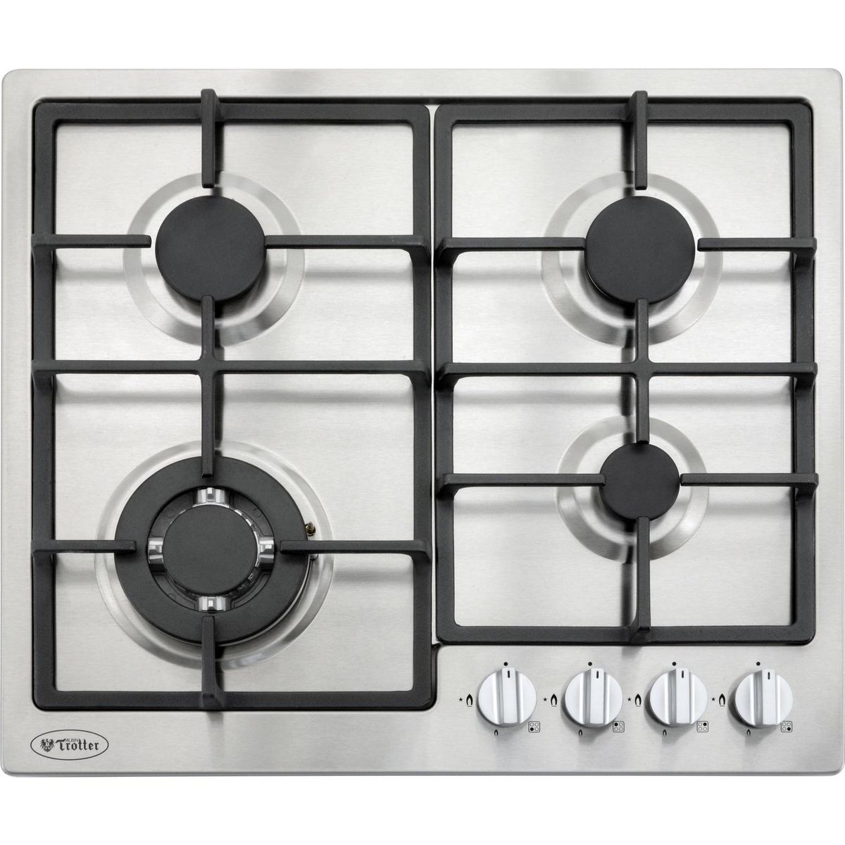 ALBIN TROTTER - Encimera Gas 4 Platos Inox Breit Pro 60 GL