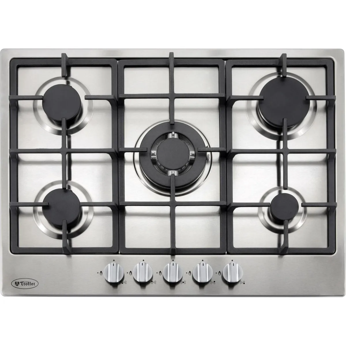 ALBIN TROTTER - Encimera Gas 5 Platos Inox Breit Pro 75 GL