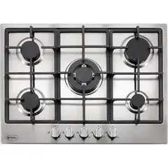 ALBIN TROTTER - Encimera Gas 5 Platos Inox Breit Pro 75 GL