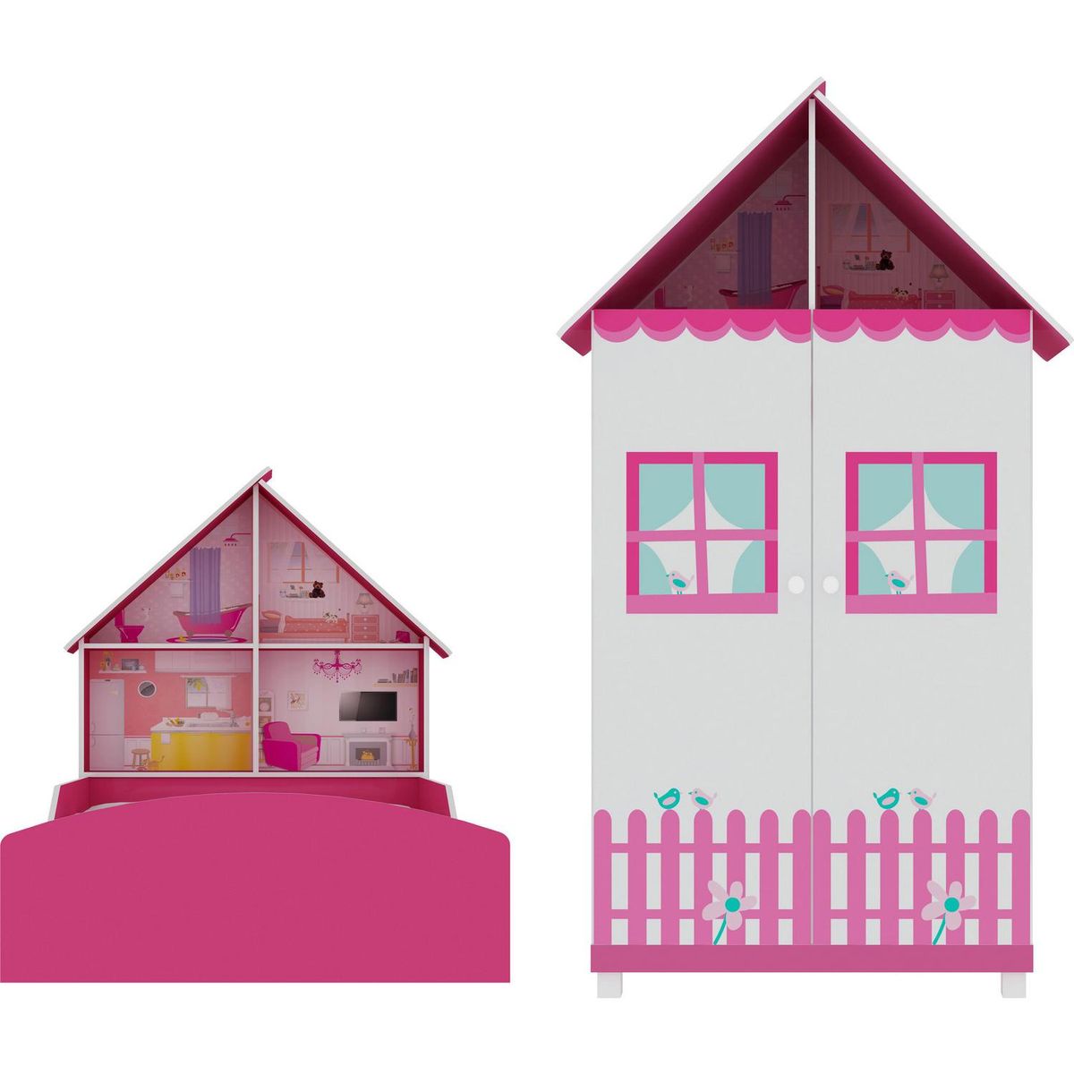 DECOCASA - Cama 1 Plaza + Clóset