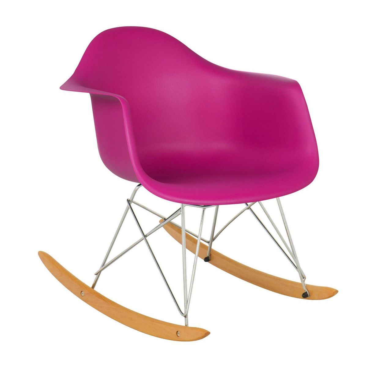 DE PIES A CABEZA - Silla Mecedora Fucsia 68.5x62.5x50 cm